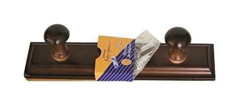 Colgador Pared Atornillar Herdasa Madera Nogal 2G Lacada 132-Nogal