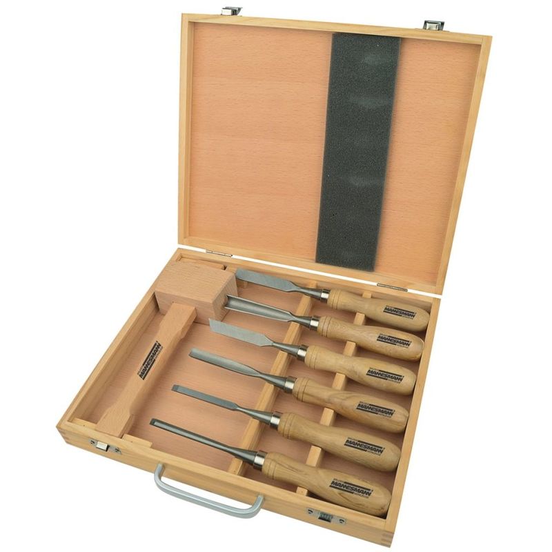 Br � Der Mannesmann - Brüder Mannesmann Set de herramientas para tallar madera 7 pzas 66107