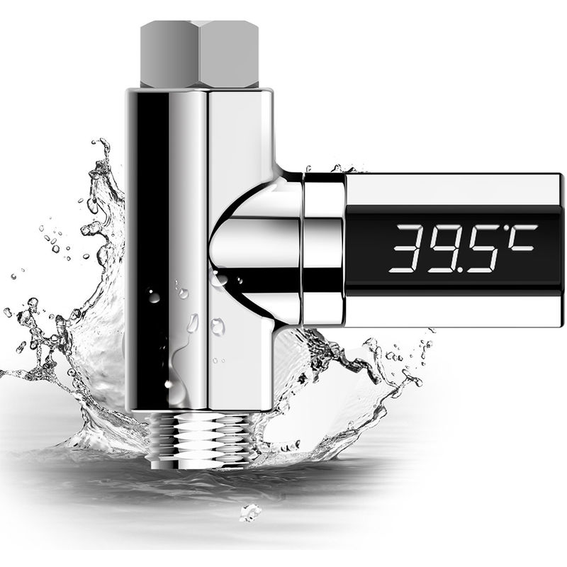 Termometro de ducha LED, monitor digital de temperatura del agua del bano - ASUPERMALL