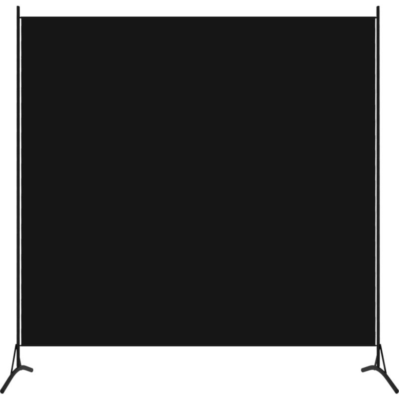 Biombo divisor de 1 panel negro 175x180 cm - VIDAXL