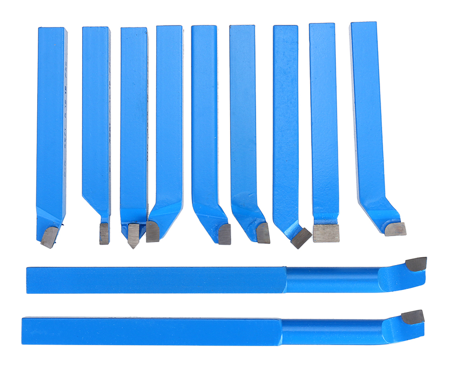 Brocas de carburo de herramientas de corte de torno de 12 mm y 11 piezas para mini torno - AUGIENB