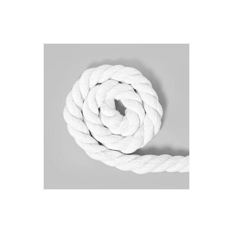 Cuerda nylon resistente al desgarro 100 m 10 mm Blanco - EMHOME