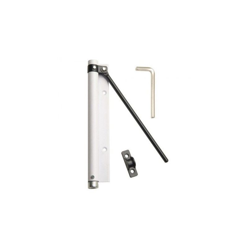 Muelle puerta aluminio anodizado blanco (blister 1 pieza) - Wolfpack