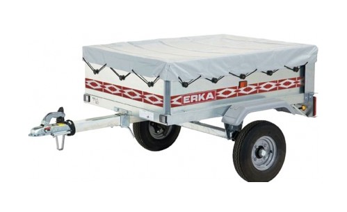Toldo bajo PVC 170x124cm para remolque de carga - OKORU