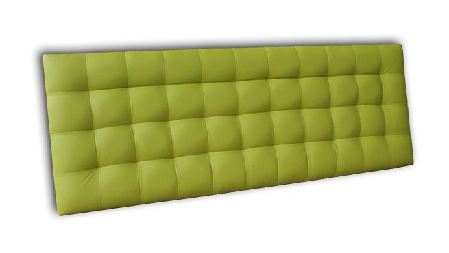 Ventadecolchones - Cabecero Modelo Cube Tapizado en Polipiel Verde medida 151 x 70 cm (Para cama 135 ó 150 cm)