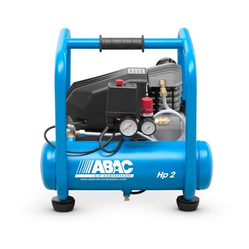 ABAC - Compresor de pistón lubricado 9L 10 bar 2,5CV 16,2 m3/h - PRO START ROLLING L25P