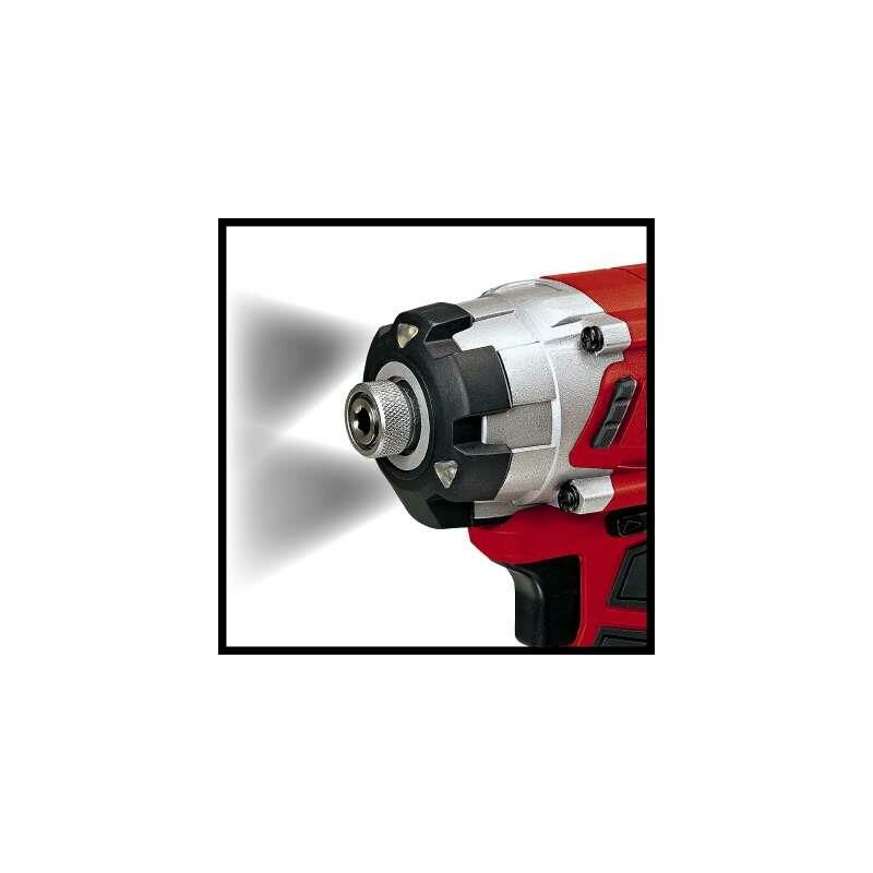 Einhell 4510034 Li- Solo atornillador de impacto a batería, 18 V, rojo