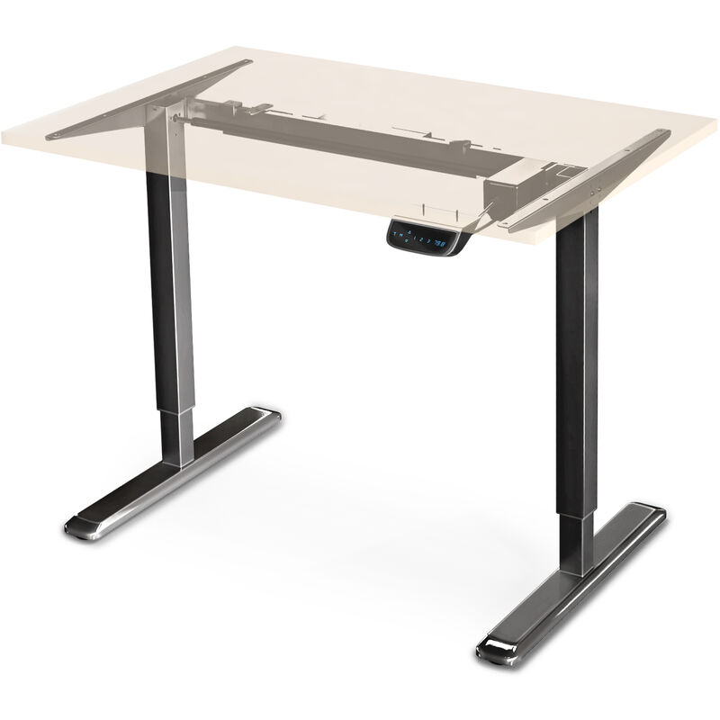 Escritorio eléctrico Stand Up Desk con tecnología de doble motor, estante estable con ajuste digital. Escritorio de oficina móvil para que los