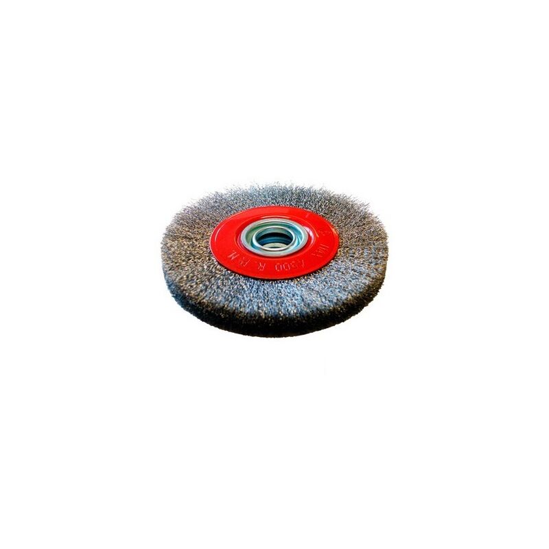 Sidamo - Cepillo circular con anillos de 200 x 20 x 32 mm hilos corrugados de acero inoxidable