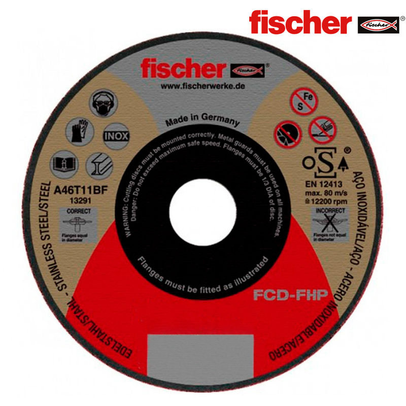 Disco fcd-fhp 115x1x22,23 inox fischer