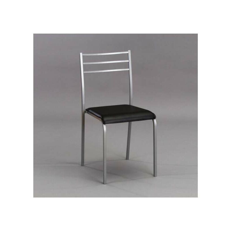 Pack de 2 sillas Alfa para cocina con tapizado y estructura en varios colores Color Blanco patas Blanca - KITCLOSET