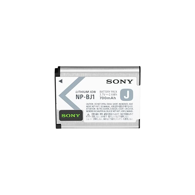Sony NP-BJ1 Ión de Litio 700mAh 3.7V batería Recargable - Batería/Pila Recargable (700 mAh, 2,6 WH, Ión de Litio, 3,7 V, Negro, Plata, 1 Pieza(s))