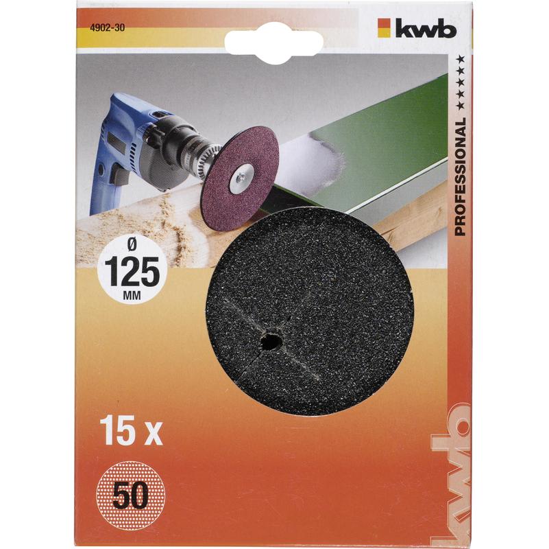 15 discos de lijado para taladro ø 125 mm - KWB