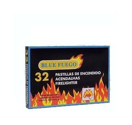 Caja de 32 pastillas de encendido para chimeneas, estufas, barbacoas,,, - Blue Fuego