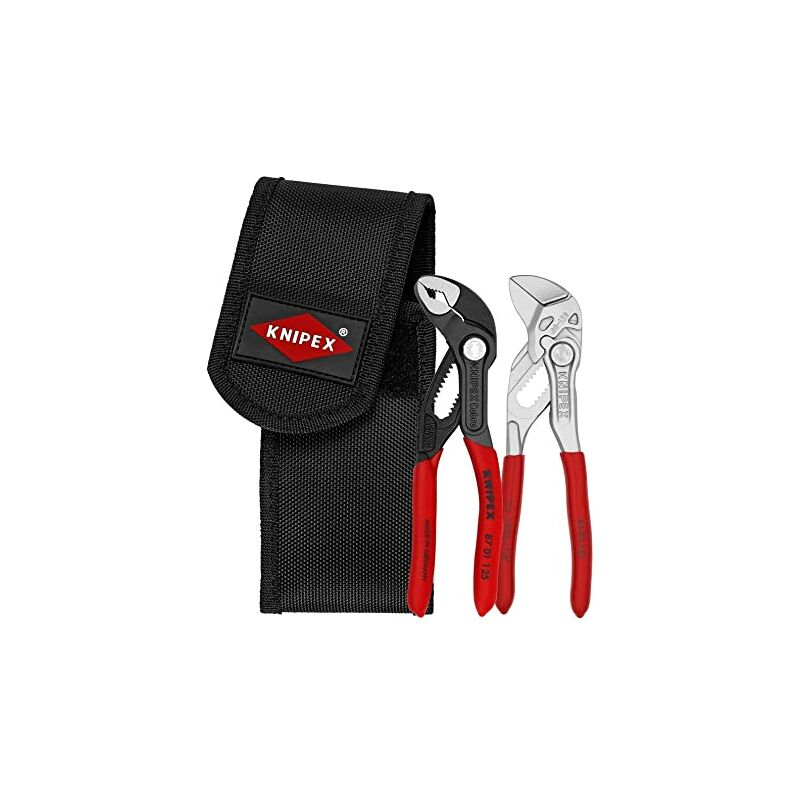 KNIPEX 00 20 72 V04 - Juego de alicates Mini en portaherramientas para el cinturón