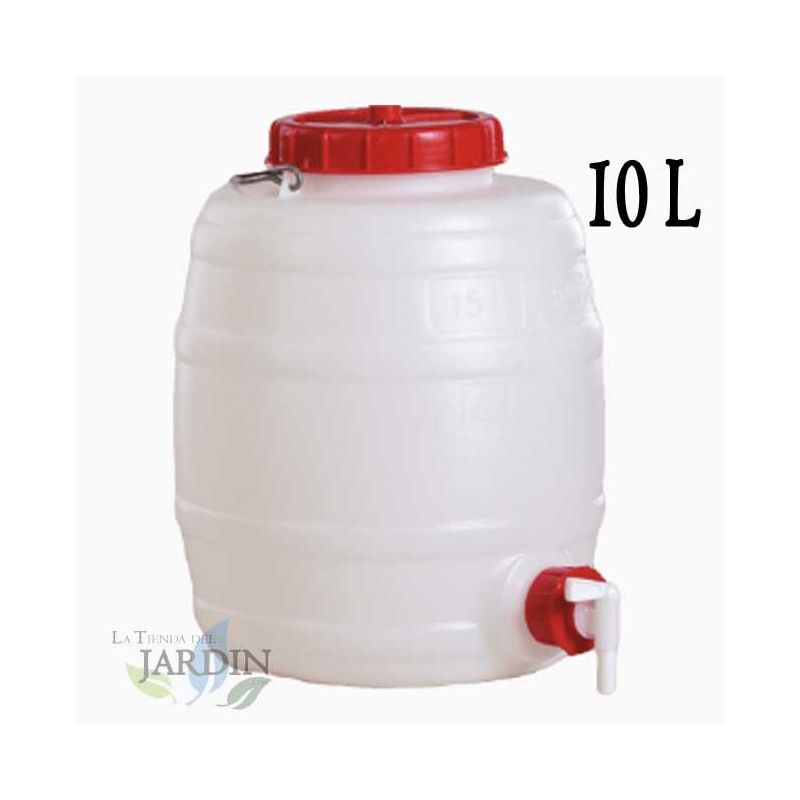 Barril de polietileno alimentario 10 litros para liquidos y bebidas