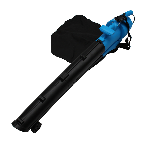 neelb-02-blue Soplador aspirador triturador colector de hojas para jardín Bolsa 45L 2000W - Azul - Bc-elec