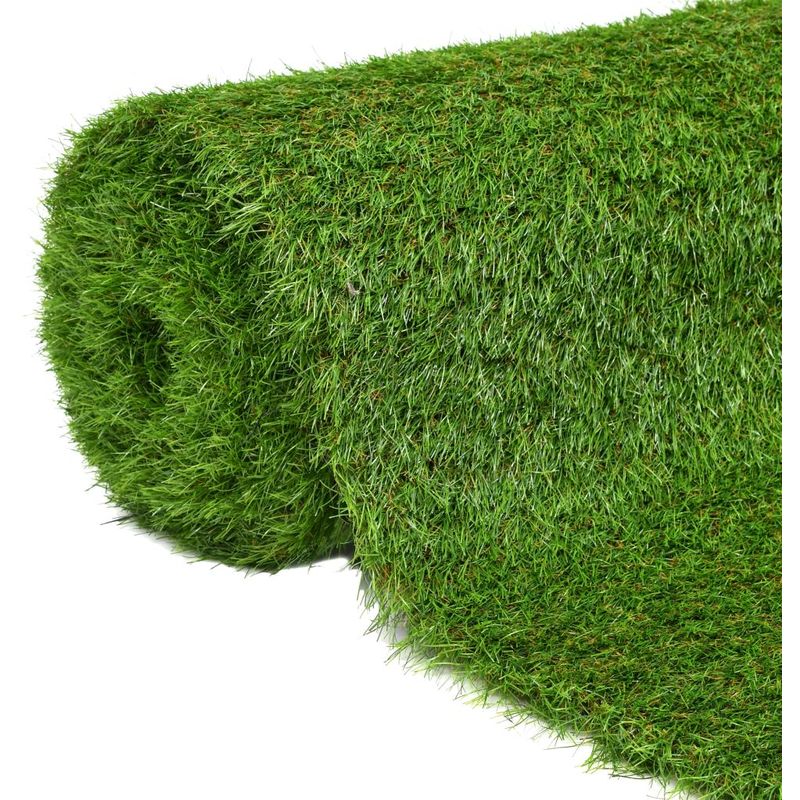 Césped verde artificial 1x8 m/40 mm - Hommoo