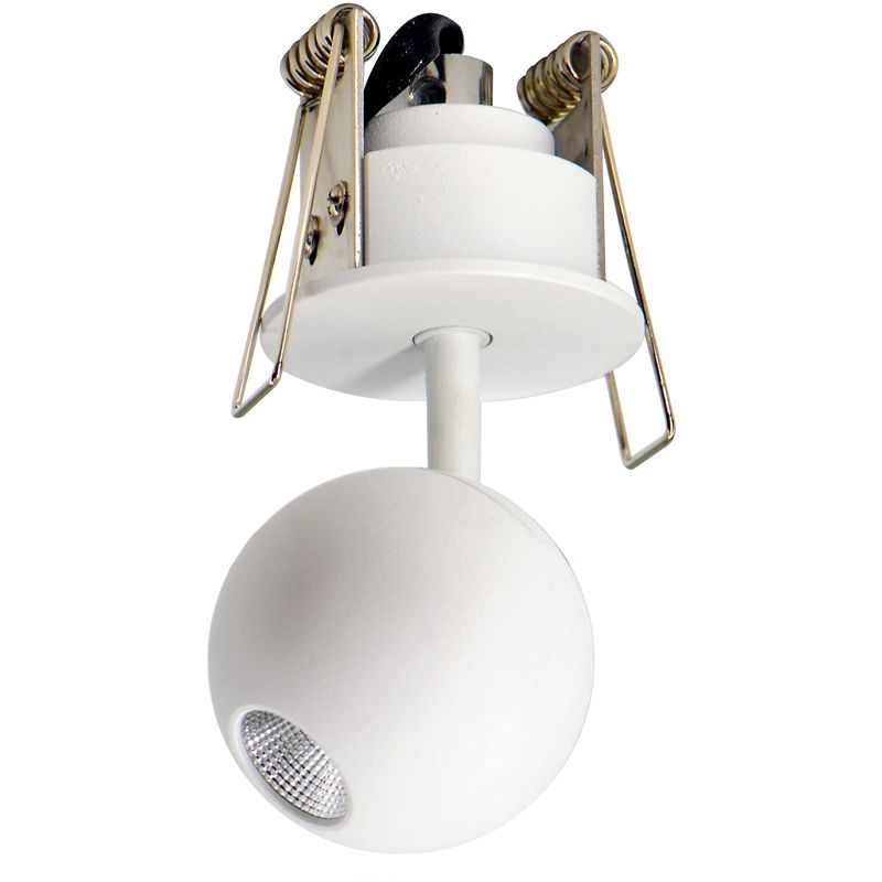 Foco Downlight LED empotrable mini orientable 5W LUNA  Blanco - BARCELONA LED