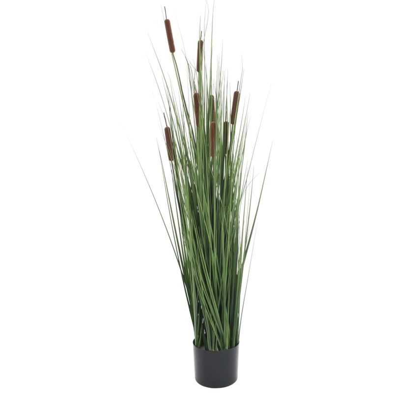 Hommoo Planta de hierba artificial con junco 120 cm