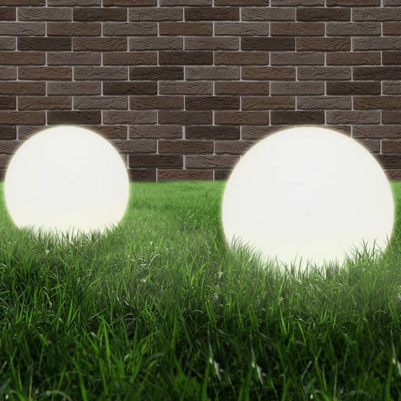 Vidaxl - Juego de lámparas de bola LED 2 piezas esféricas 40 cm PMMA - Blanco