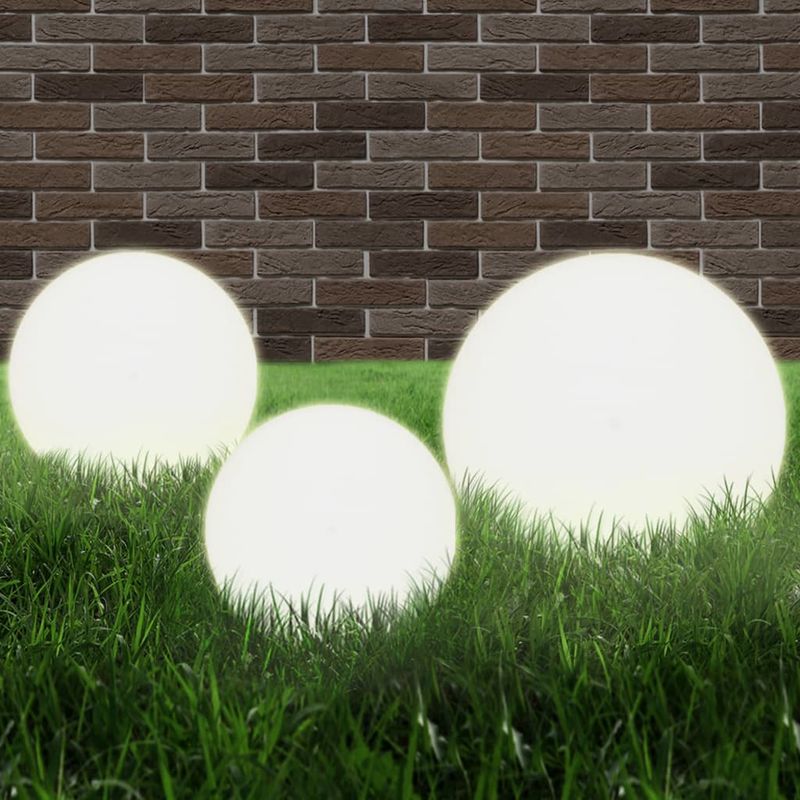 Vidaxl - Juego de lámparas de bola LED 3 pzas esféricas 20/30/40 cm PMMA - Blanco