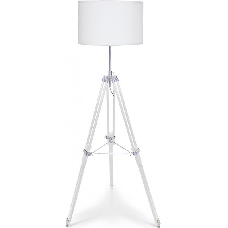 lámpara trípode de suelo pantalla blanca Blanco - PRIVATEFLOOR