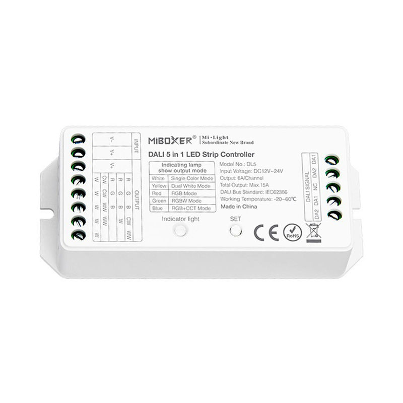 Ledbox - DALI Controlador 5 en 1 (MONO, CCT, RGB, RGBW, RGB+CCT)