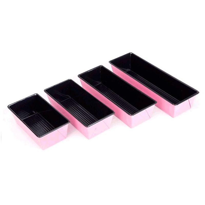 Pack 4 Moldes - Rectangulares - Color Rosa - Moldes De Horno Antiadherentes Resistentes Al Calor - GRUPO K-2