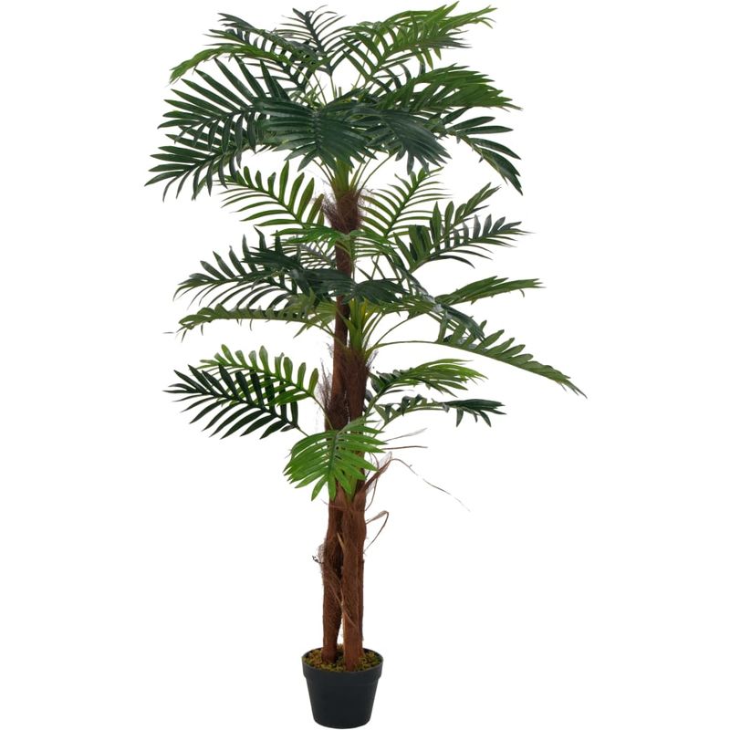 Planta artificial palmera con macetero 165 cm verde - VIDAXL