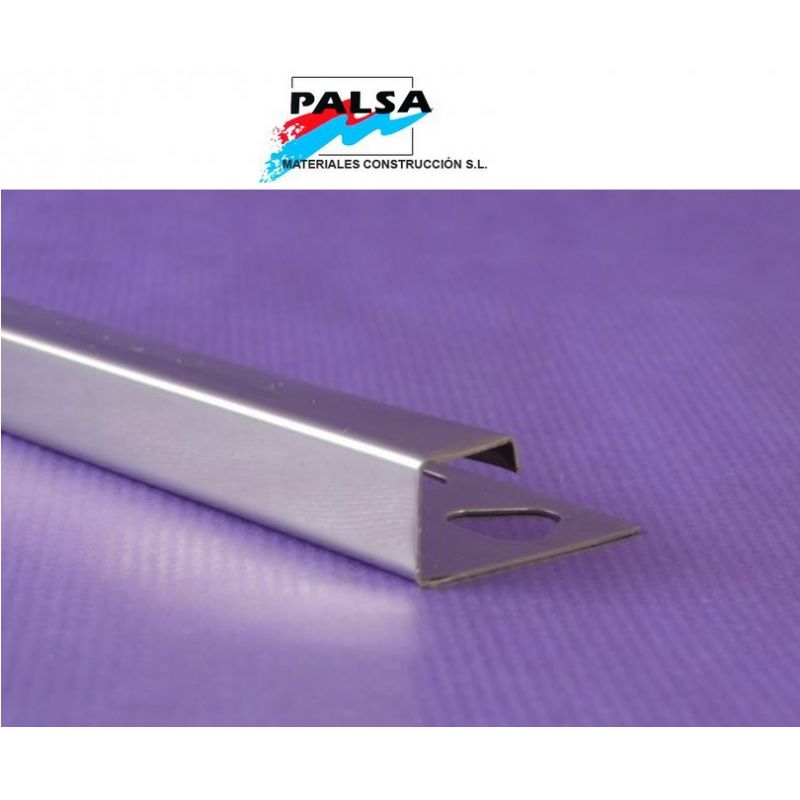 Palsa - CANTONERA AZULEJO CUADRADA ACERO INOXIDABLE REF - AXM-260-C12,5