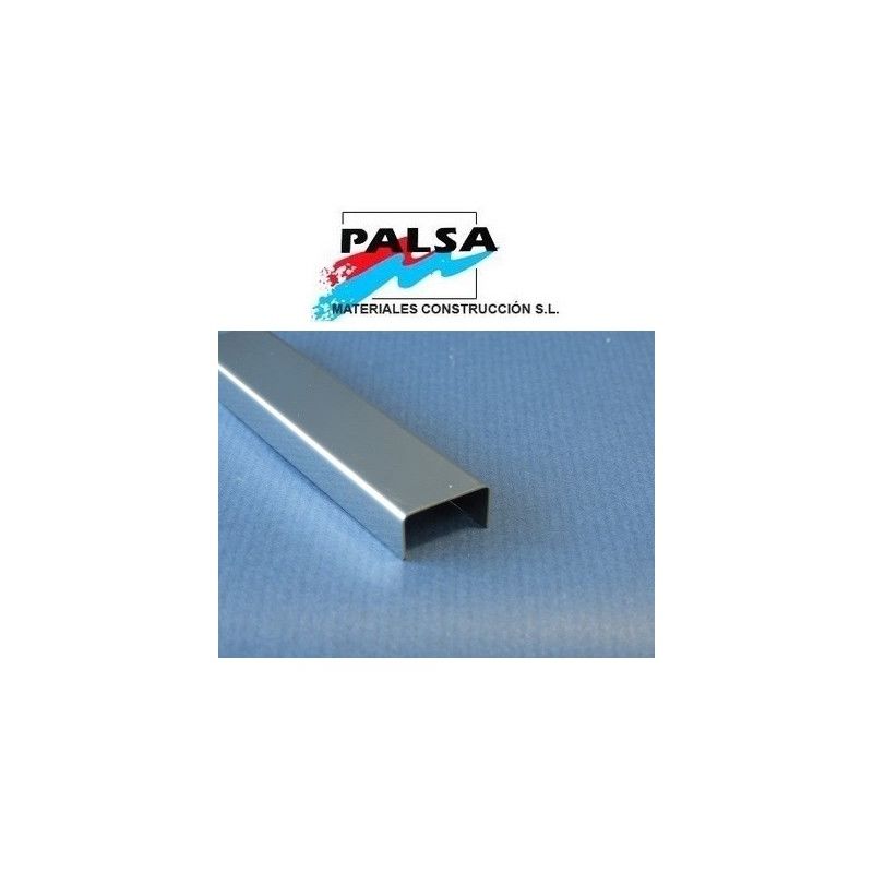 Palsa - LISTELO EN 'U' ACERO INOXIDABLE REF - AXUB-250-15