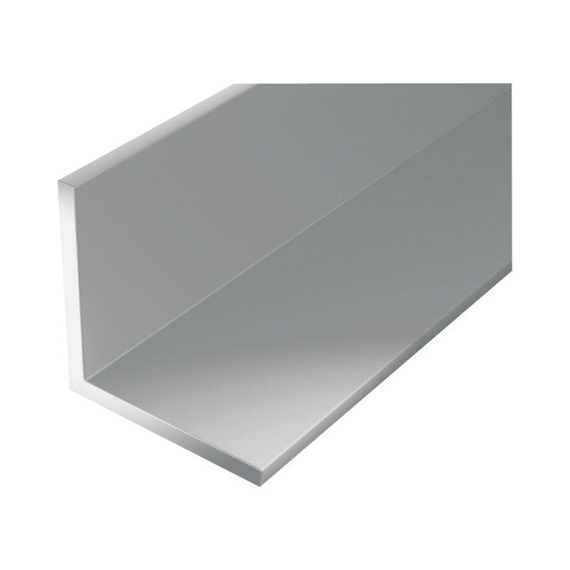 Alberts - Perfil de ángulo de aluminio 2000/30x30mm plata