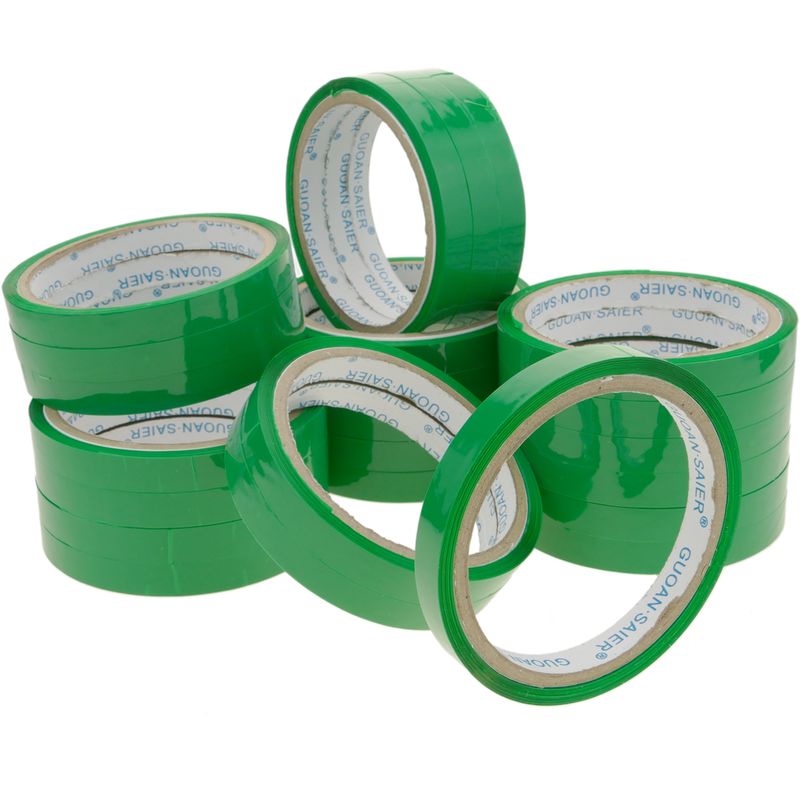 Cinta adhesiva verde para precintadora cierra bolsas de plástico 24-pack - Primematik