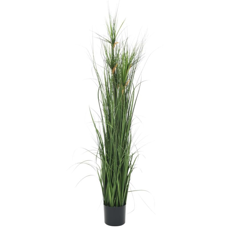 Hommoo Planta de hierba artificial 140 cm