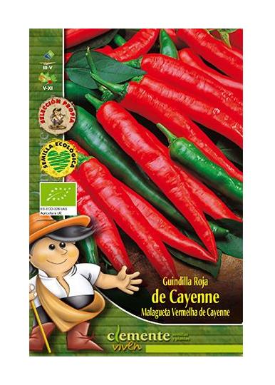 Semillas ecológicas de Guindilla Larga Roja Cayenne