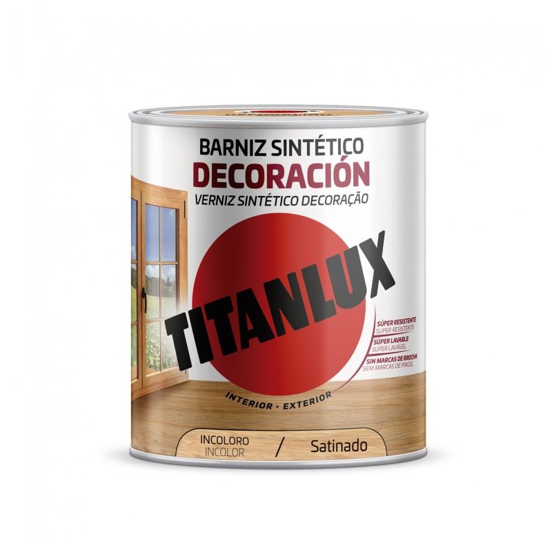 Titanlux - Barniz mad sat. 250 ml cao sint decoracion interior/exterior