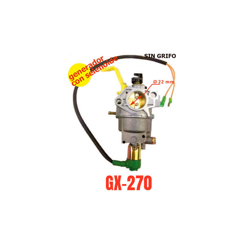 Carburador adaptable a motor generador Honda GX270 - MARBEGARDEN
