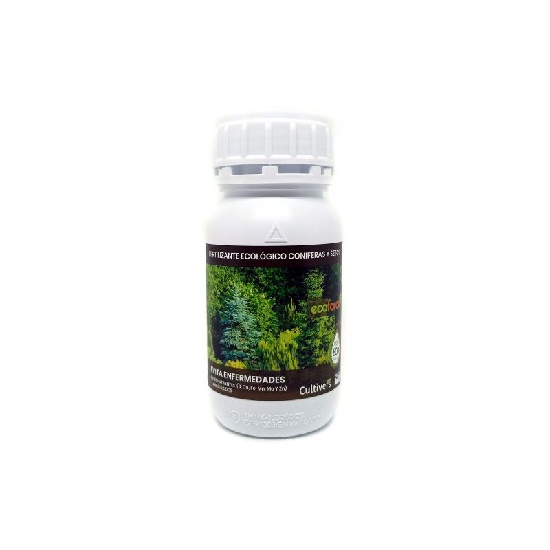 CULTIVERS Fertilizante Líquido para Coníferas y Setos Ecológico de 250 ml. Abono 100% Orgánico y Natural. Evita Enfermedades - ECOFORCE
