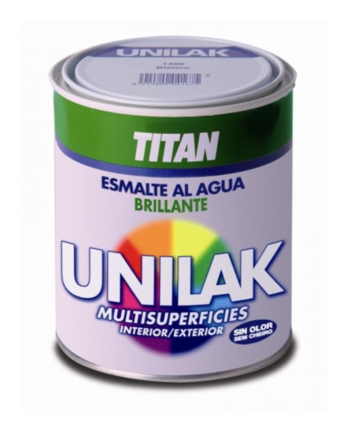 Esmalte laca bri. 375 ml bl int/ext s/olor unilak titan