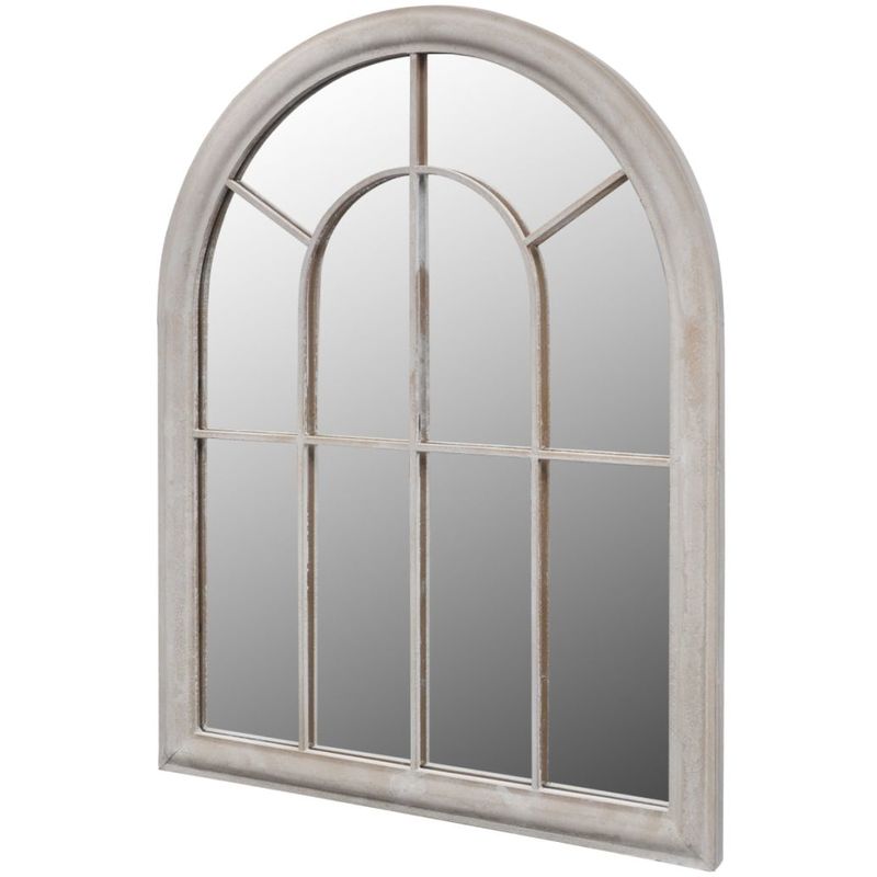 Espejo de jardín arco rústico uso interior y exterior 69x89 cm - Hommoo
