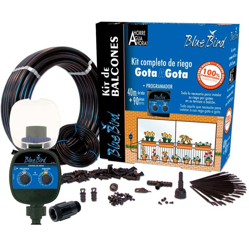 Blue Bird-altadex - KIT DE RIEGO POR GOTEO CON PROGRAMADOR BLUE BIRD