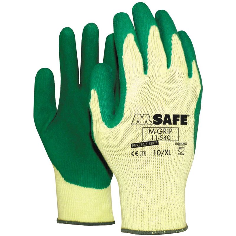 M-Safe 11-540 M-Grip Guantes - Latex - 10/XL