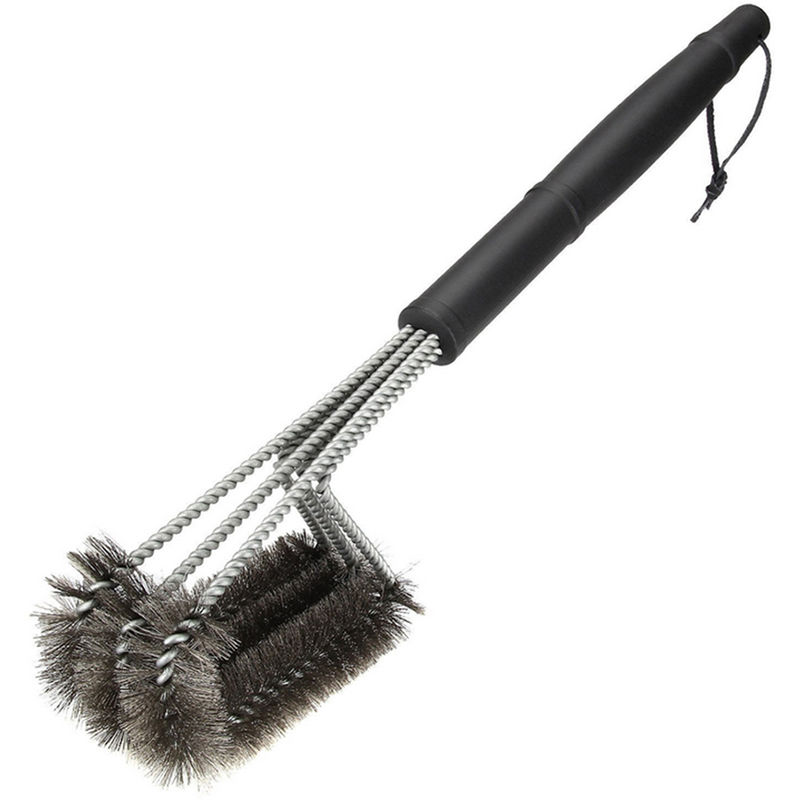 Parrilla Parrilla cepillo limpiador de acero inoxidable Rejilla de cepillo de alambre - ASUPERMALL