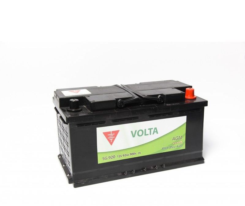 Volta Baterías - Batería coche AGM 92 Ah 900 A borne + dcha