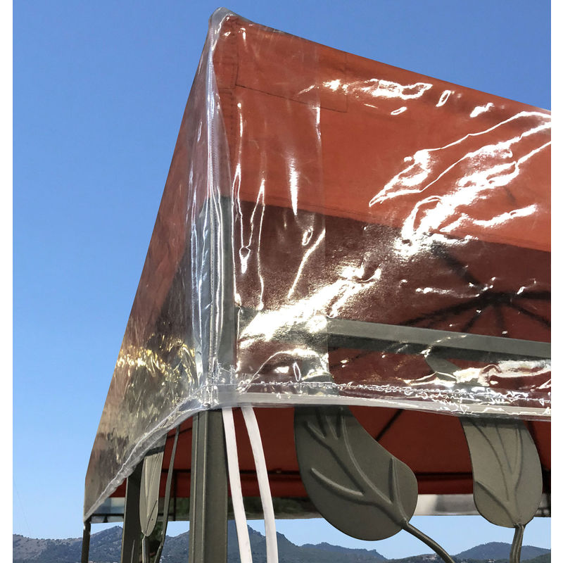 Gazebo Cubierta protectora 3 x 4 m Impermeable Transparente Protección contra la intemperie