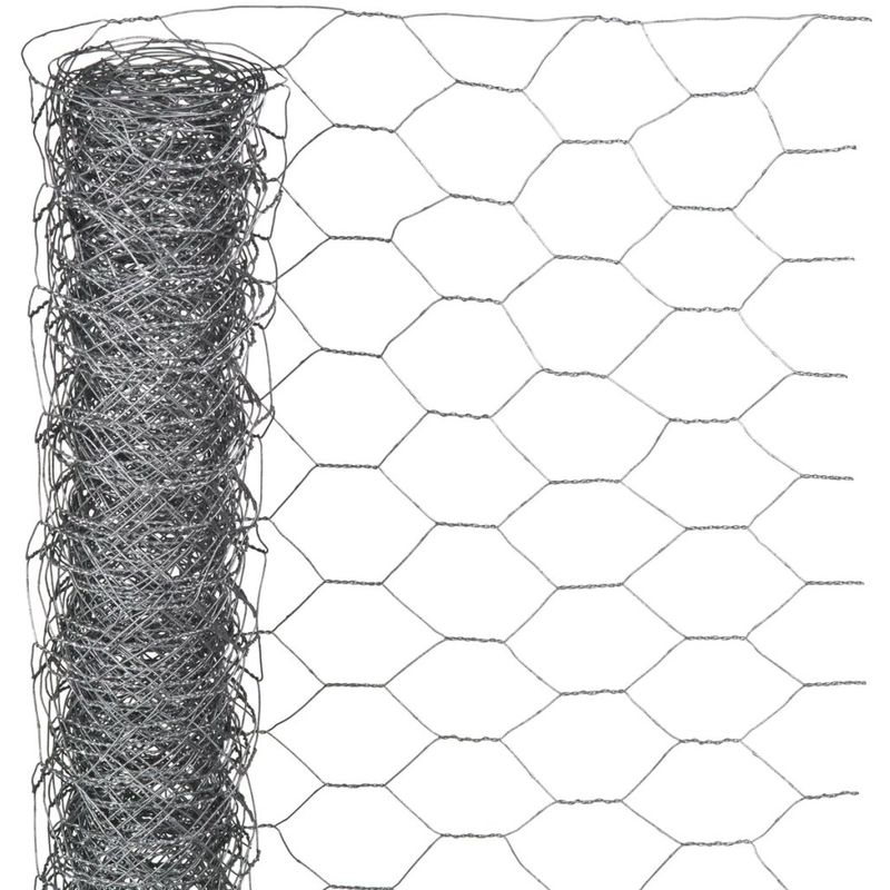 Malla de alambre hexagonal acero galvanizado 1x5 m 13 mm - Nature