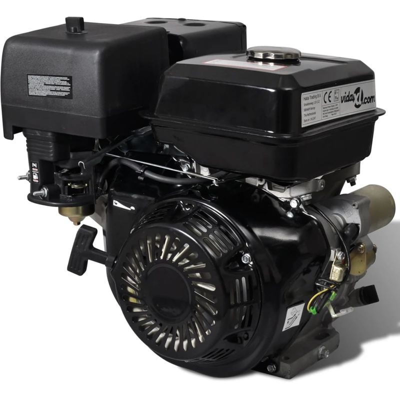Motor de gasolina 15 HP 9,6 kW negro - VIDAXL