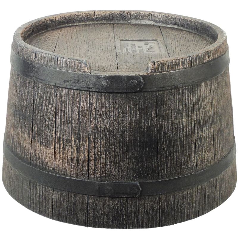 Soporte para barril de lluvia aspecto madera 45x28,5 cm marrón - Marrón - Nature