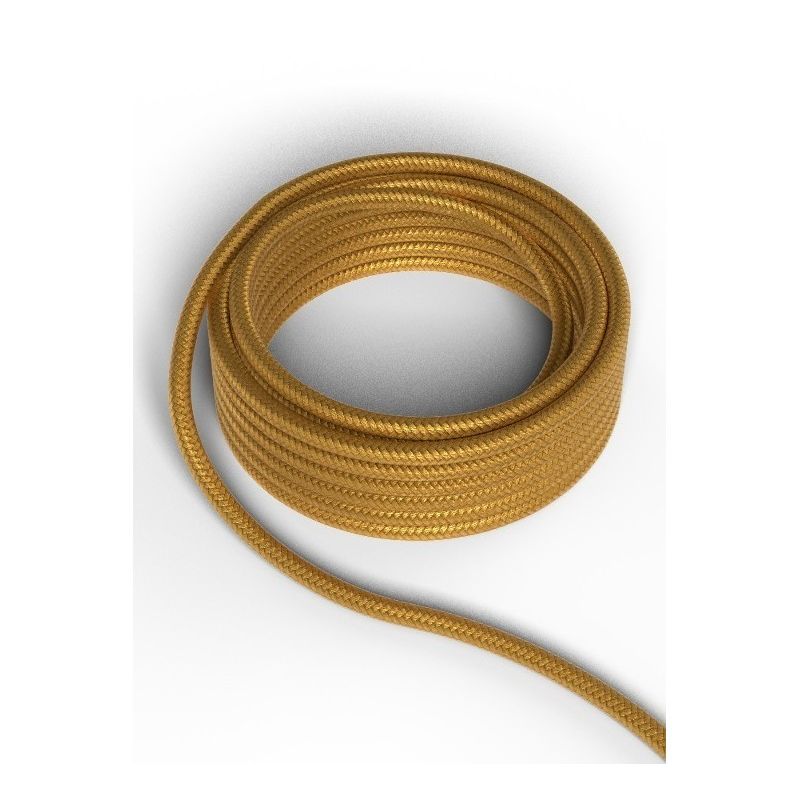 Cable decorativo textil CALEX 940216 2x0.75mm2 1.5MT Oro